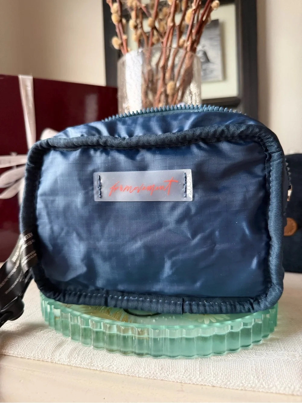 FP Movement by Free People Quilted Crossbody Bag in Slate Blue